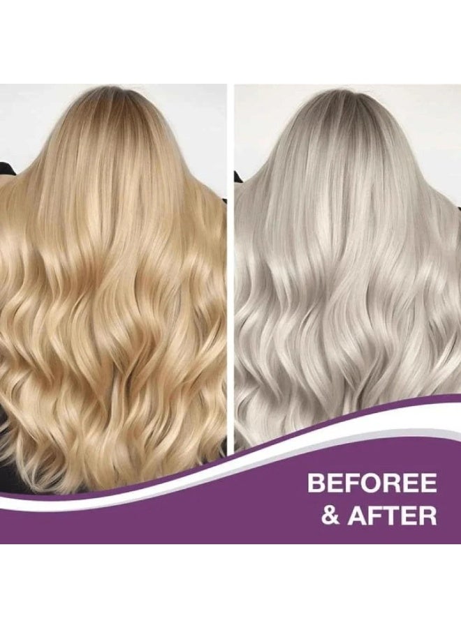 Karseell For Blonde Silver Gray Highlighted Hair Purple Hair Mask Professional Neutralizes Brass & Yellow Tones 16.90 oz 500ml - Image 3